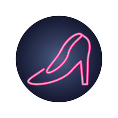 women heel, neon style icon