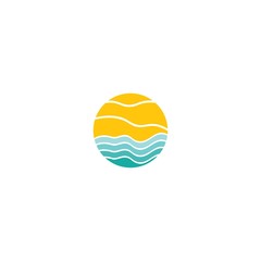 Ocean logo vector icon design