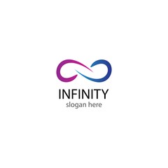 Infinity logo template vector illustration