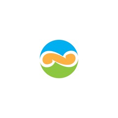 Obraz premium Infinity logo template vector illustration