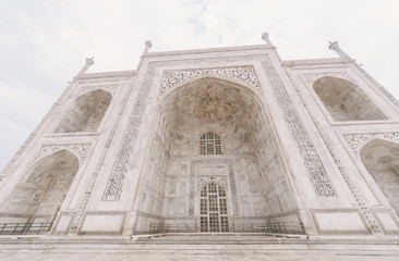Obraz premium Taj Mahal building details at agra,Uttar Pradesh,india