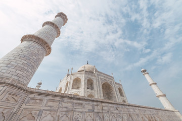 Fototapeta premium The Taj Mahal mausoleum located in Agra, India
