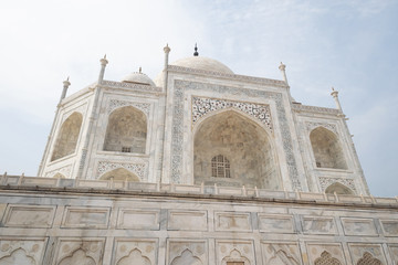 Fototapeta na wymiar The Taj Mahal mausoleum located in Agra, India
