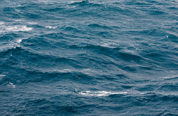 Stormy sea in the afternoon