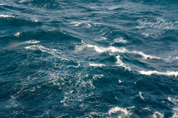 Stormy sea in the afternoon