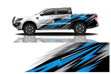 truck car decal wrap design vector © Combo Wrap