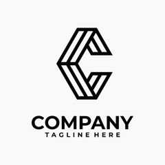 Fototapeta premium initial letter c logo design vector inspiration
