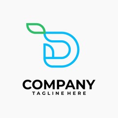 initial letter d logo design vector inspiration