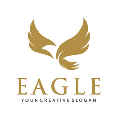 Fototapeta premium Eagle Logo, Fly Eagle Logo Vector
