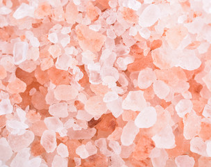 Pink Himalayan salt   on  background.