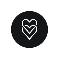 heart flat icon