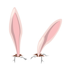ears rabbit easter accessory icon