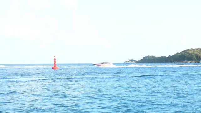 Fishing boat for fishing at sea