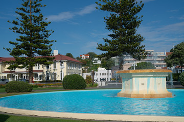 Fountain in Marine Parade Gardens Napier