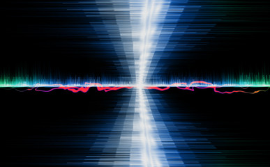 sound waves abstract background colorful  design concept and communication