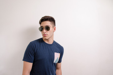 Attractive young man with sunglasses