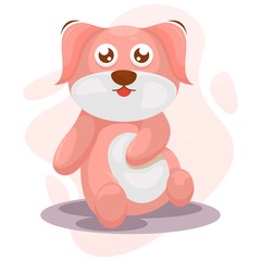 adorable dog mascot cartoon vector