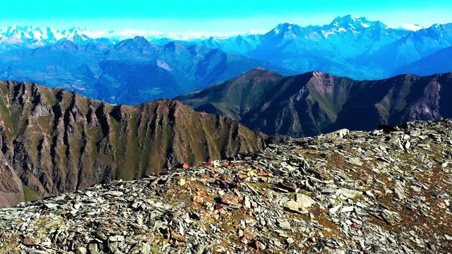 hiking in the alps in italy bivacco gratton