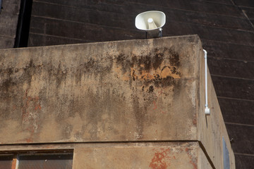 Modern Public Address System on old Pump House at Tinaroo Falls Dam on the Atherton Tableland in Queensland, Australia
