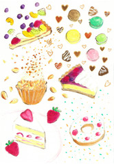 可愛くて美味しそうなスイーツ