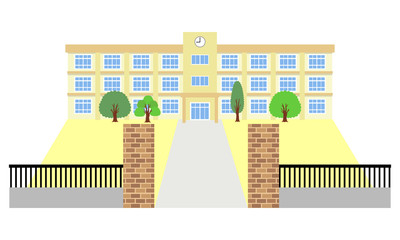 Naklejka premium 学校の校舎