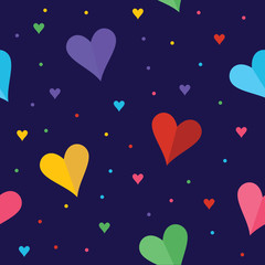 love and valentine Seamless pattern vector background