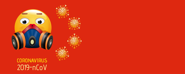 New virus 2019-nCov poster, banner, concept design