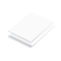 Closed book, cover. Mockup. Vector