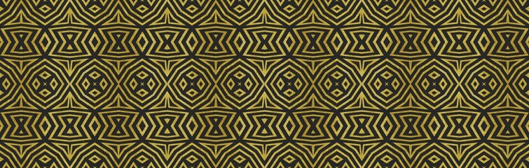 Gold And Black Art Deco Border