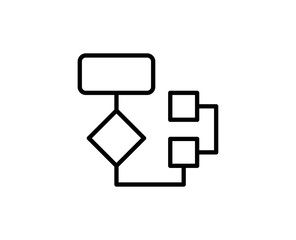 Algorithm line icon
