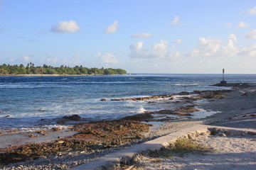 beach and sea Rangiroa French Polynesia