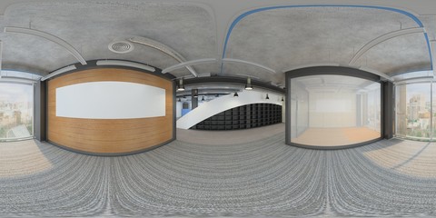 spherical panorama of the interior, 3D illustration © vadim_fl