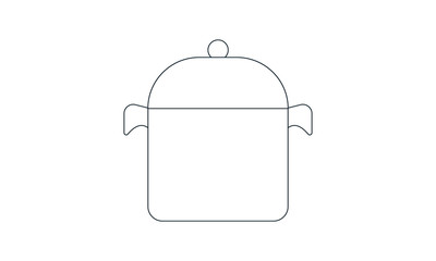 Pot icon for cooking and kitchen use
