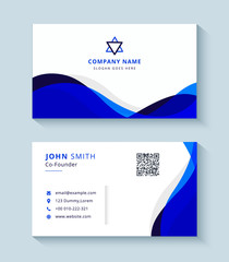 Corporate business card template design - Vector Illustration