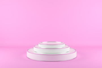 3d render, abstract geometric background, cylinder podium, minimalistic primitive shapes, modern mock up, blank template, empty showcase, shop display