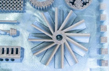 Object printed on metal 3d printer clos