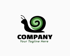 Swirl home snail logo design inspiration