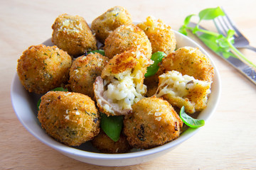 Deep Fried Risotto Balls