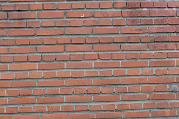 red rough brick wall abstract background