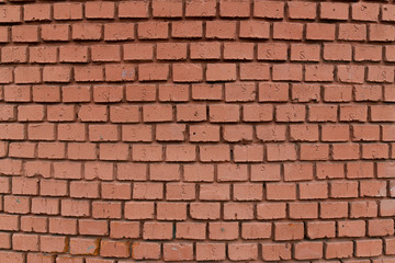 red rough brick wall abstract background