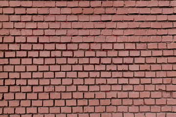 red rough brick wall abstract background