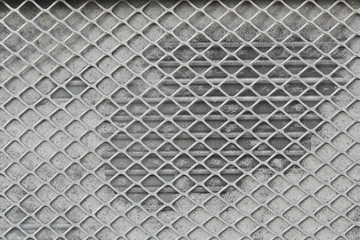 gray dusty metal wire fence