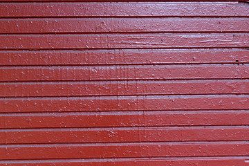 painted red brick wall