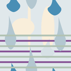 abstract geometric pattern expressive shape ornaments graphical design