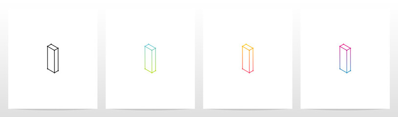  Outline Of 3D Letter Logo Design I