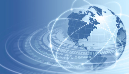 hi-tech world Background. Digital world. 3d illustration..