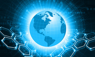 Global networking. Digital illustration. 3d illustration.