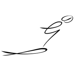 man jumping from a springboard or from a fish, diving or trick