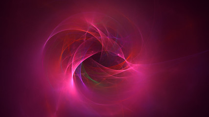 Obraz premium 3D rendering abstract red fractal light background