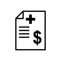 Obraz premium document - billing icon vector design template